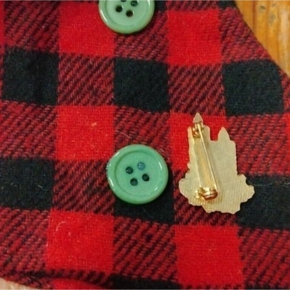 Gift Card Holder Ornament Buffalo Plaid Stocking Christmas Candle Pin - Picture 5 of 5